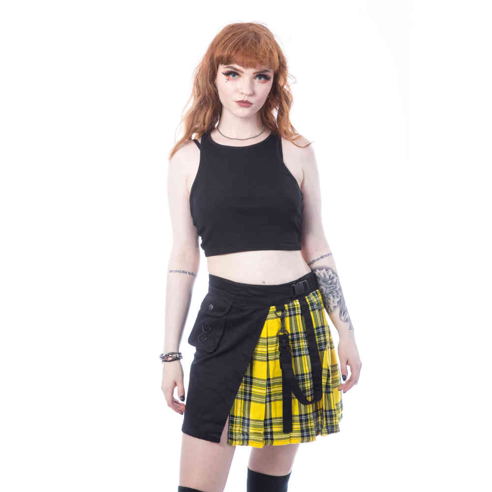 Chemical Black - INFINITY Skirt - Black/Yellow